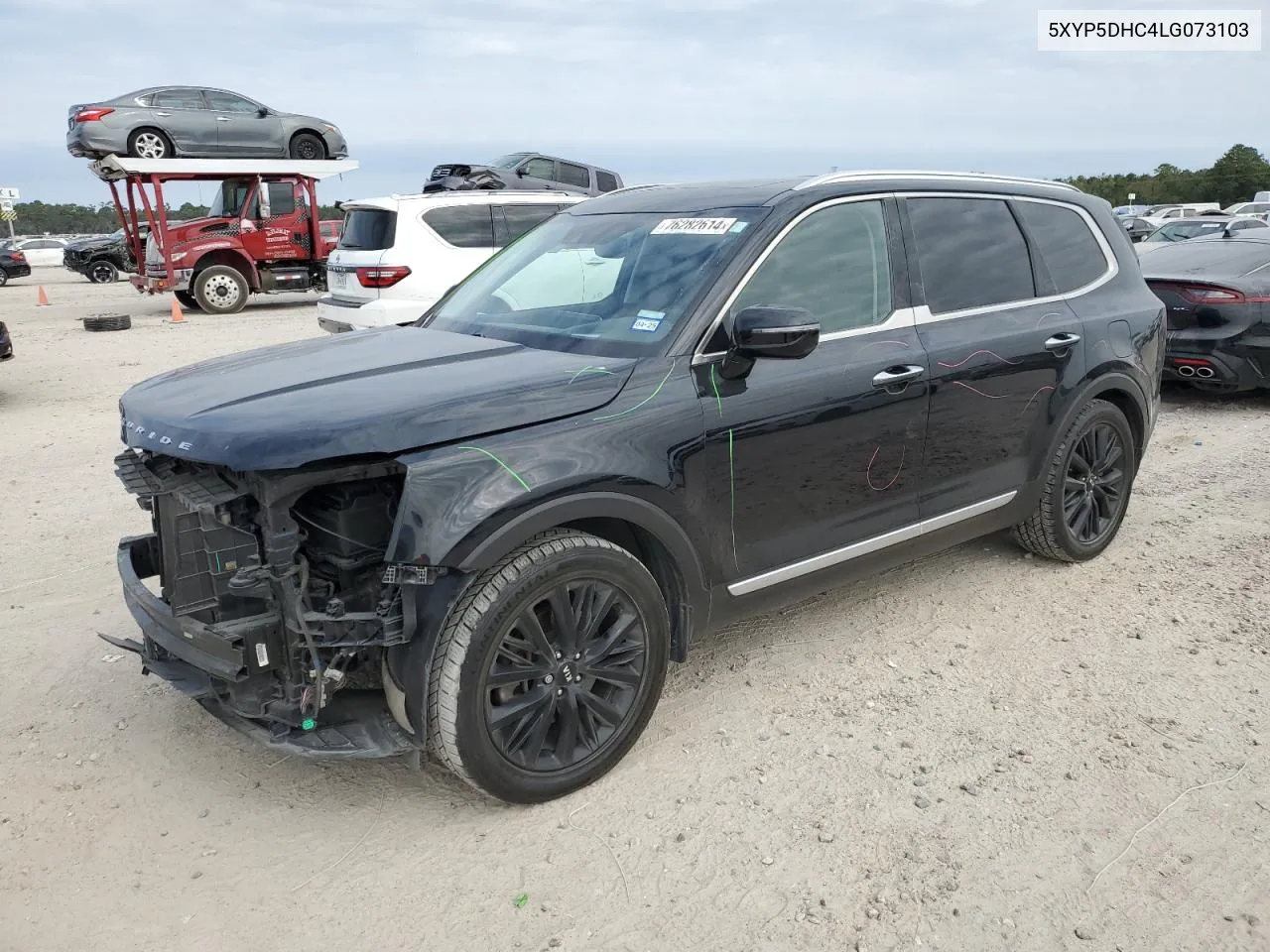 2020 Kia Telluride Sx VIN: 5XYP5DHC4LG073103 Lot: 76282614