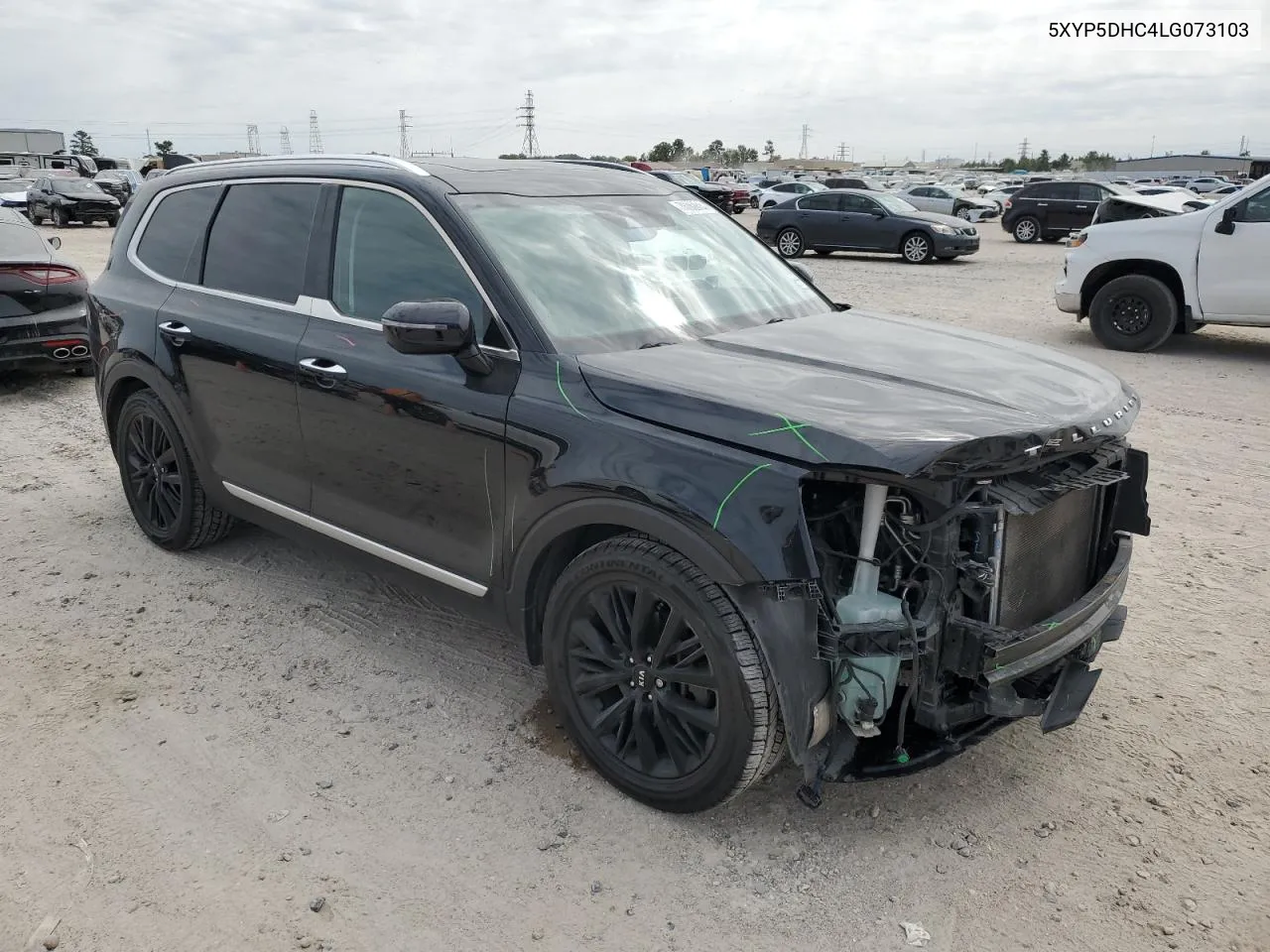 2020 Kia Telluride Sx VIN: 5XYP5DHC4LG073103 Lot: 76282614