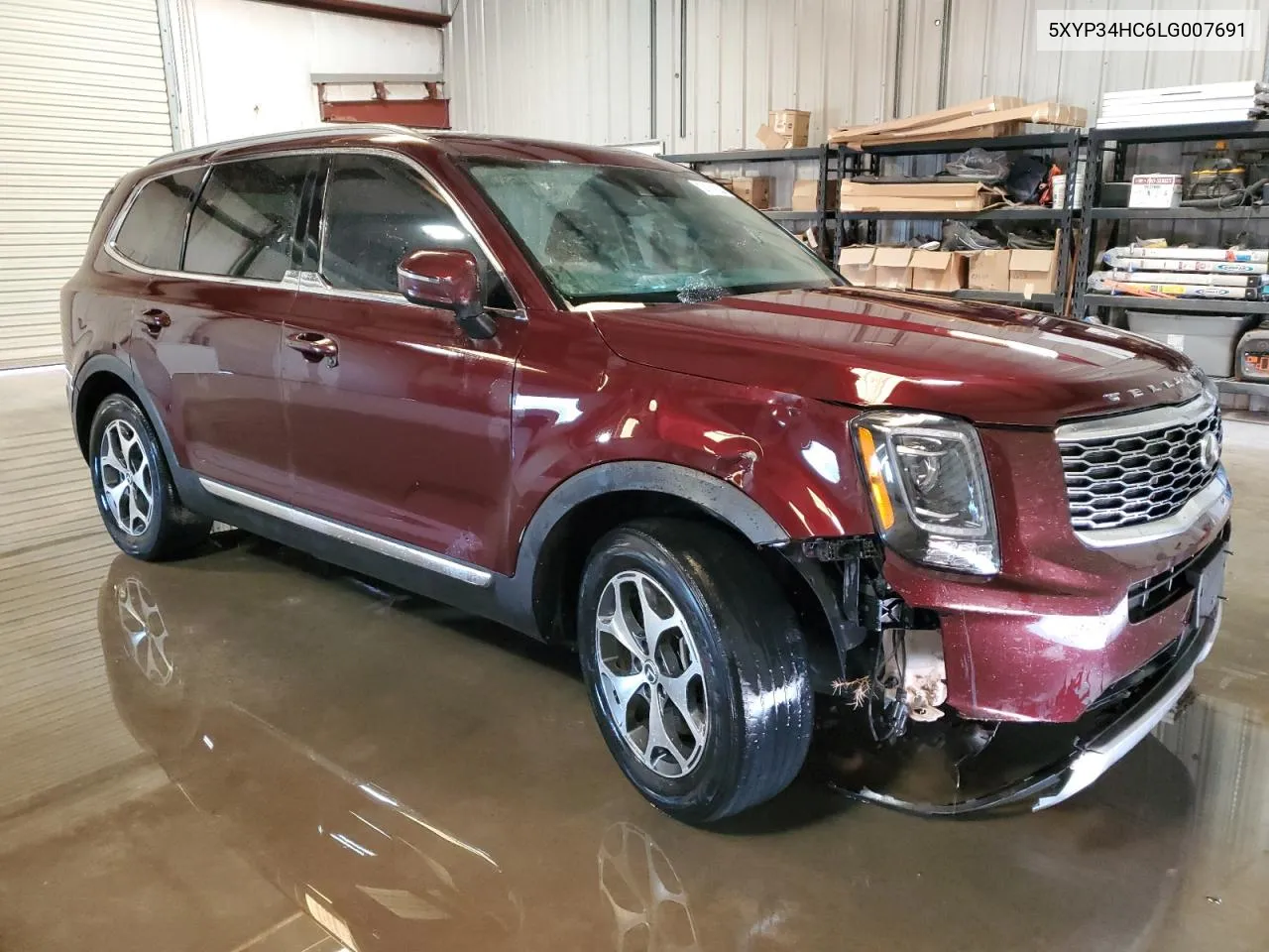 2020 Kia Telluride Ex VIN: 5XYP34HC6LG007691 Lot: 76382044