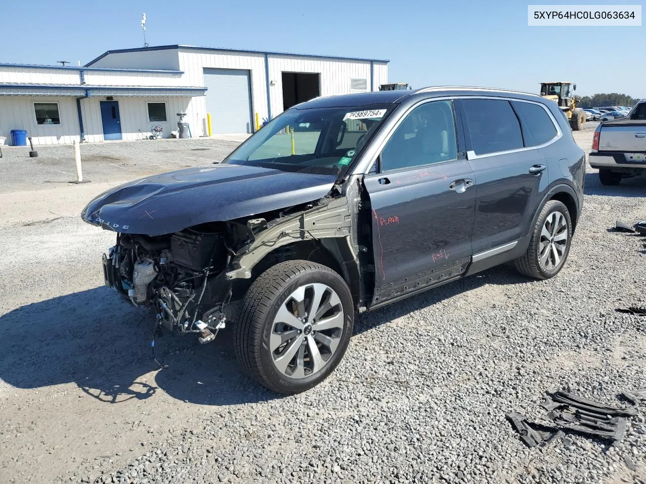 2020 Kia Telluride S VIN: 5XYP64HC0LG063634 Lot: 76989754