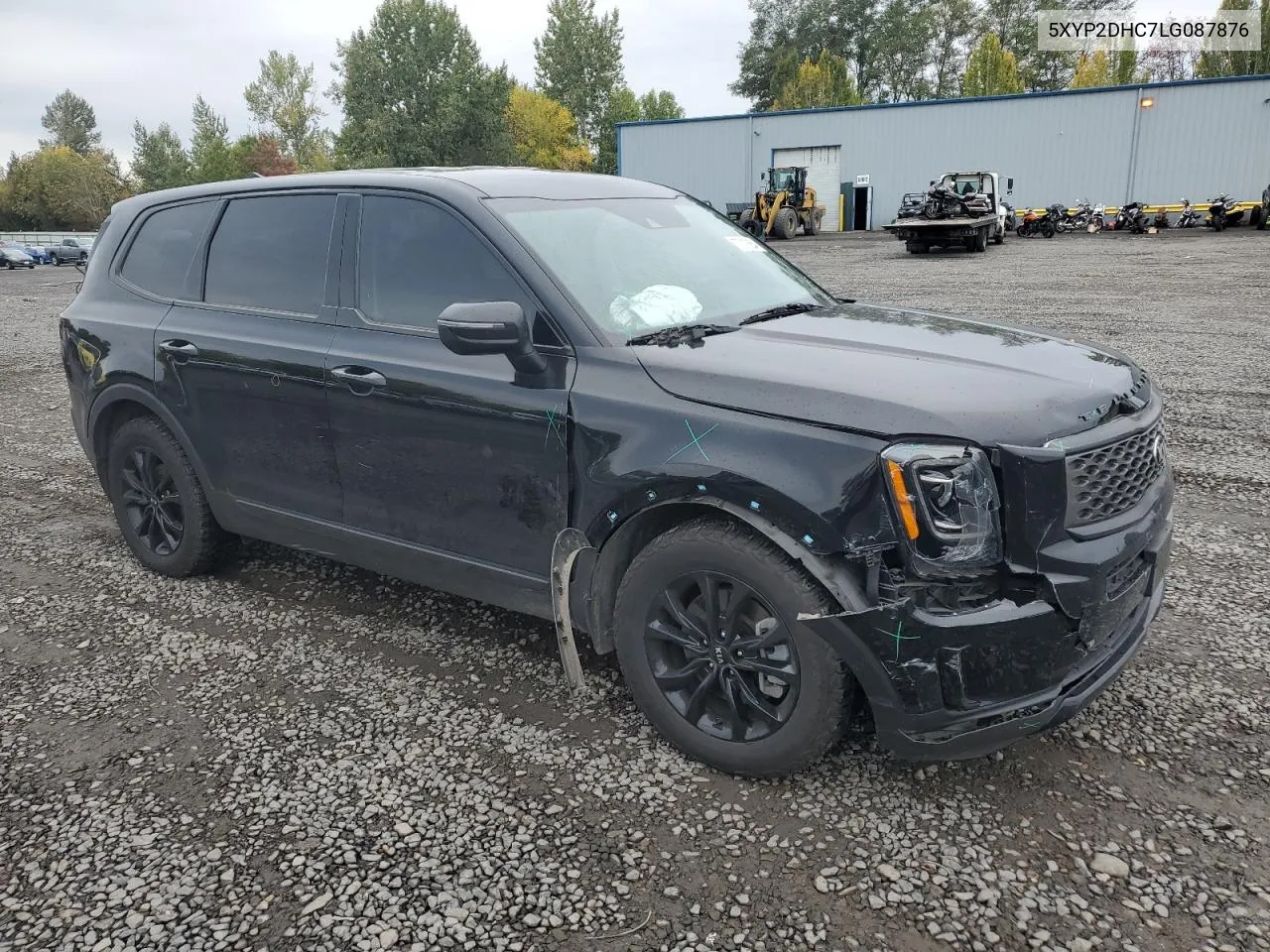 2020 Kia Telluride Lx VIN: 5XYP2DHC7LG087876 Lot: 77013684