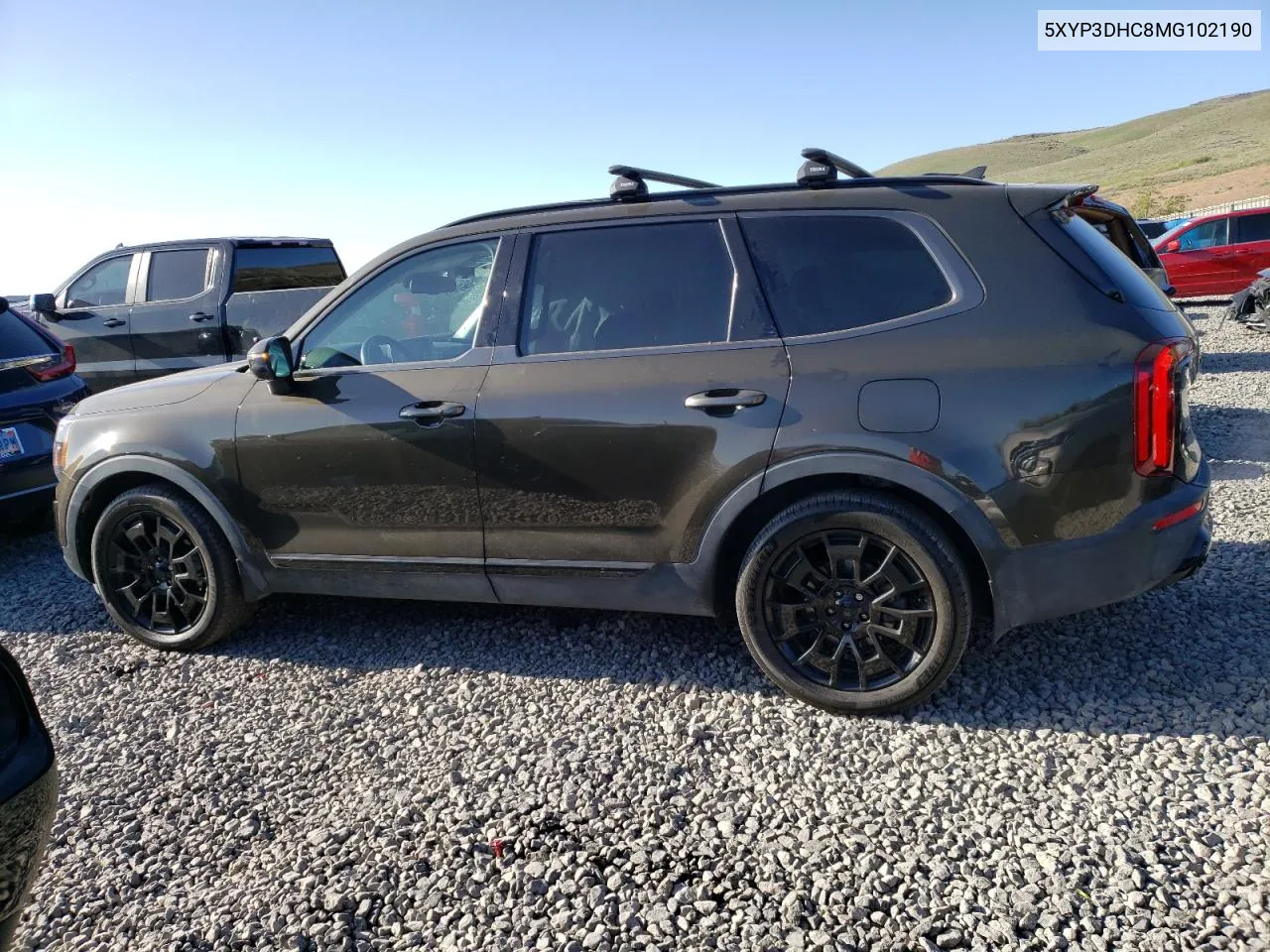 2021 Kia Telluride Ex VIN: 5XYP3DHC8MG102190 Lot: 54835574