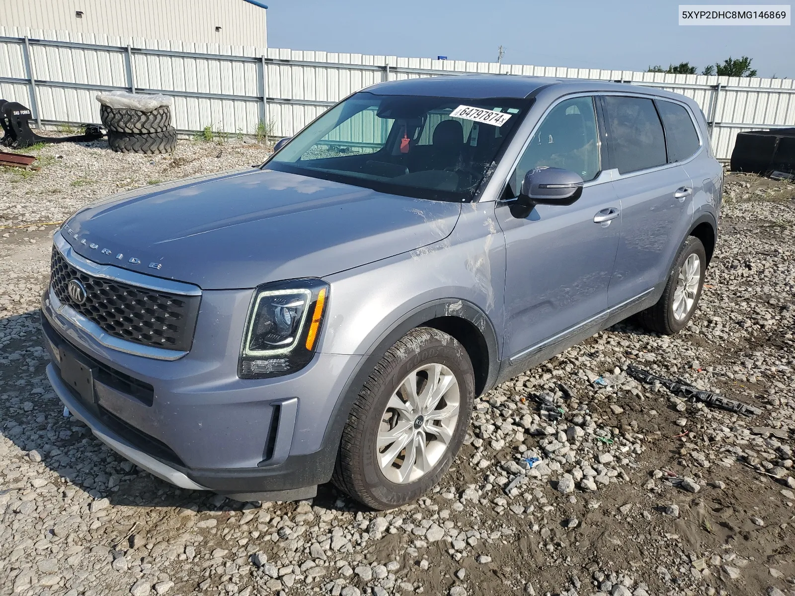 2021 Kia Telluride Lx VIN: 5XYP2DHC8MG146869 Lot: 64797874