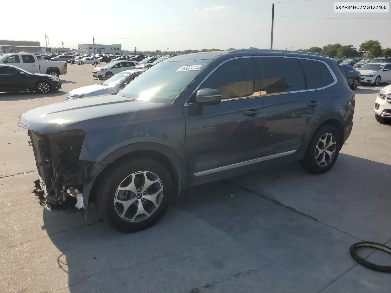 2021 Kia Telluride Ex VIN: 5XYP34HC2MG122466 Lot: 65590244