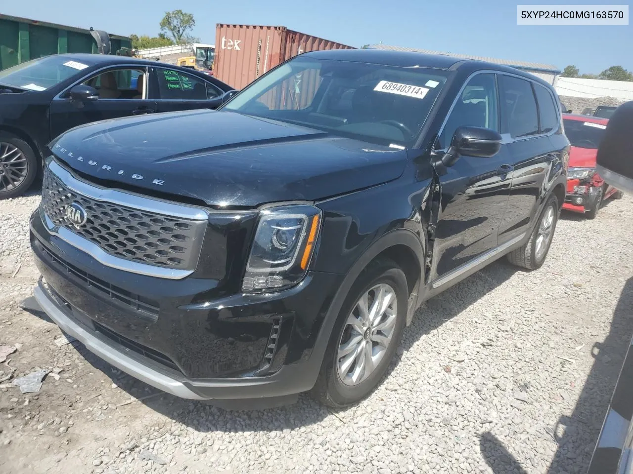 2021 Kia Telluride Lx VIN: 5XYP24HC0MG163570 Lot: 68940314