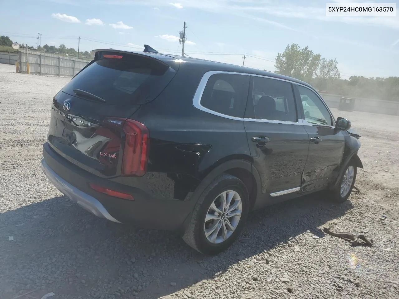 2021 Kia Telluride Lx VIN: 5XYP24HC0MG163570 Lot: 68940314