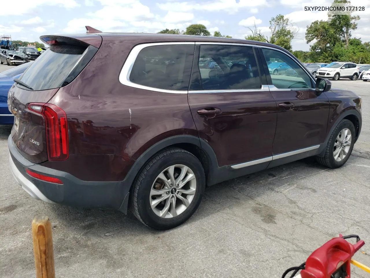 2021 Kia Telluride Lx VIN: 5XYP2DHC0MG177128 Lot: 70393454