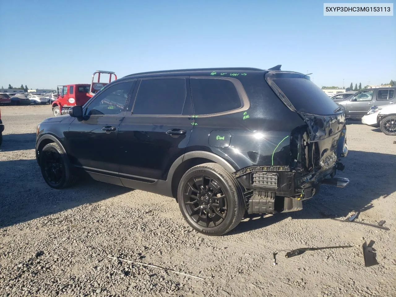 2021 Kia Telluride Ex VIN: 5XYP3DHC3MG153113 Lot: 71119074