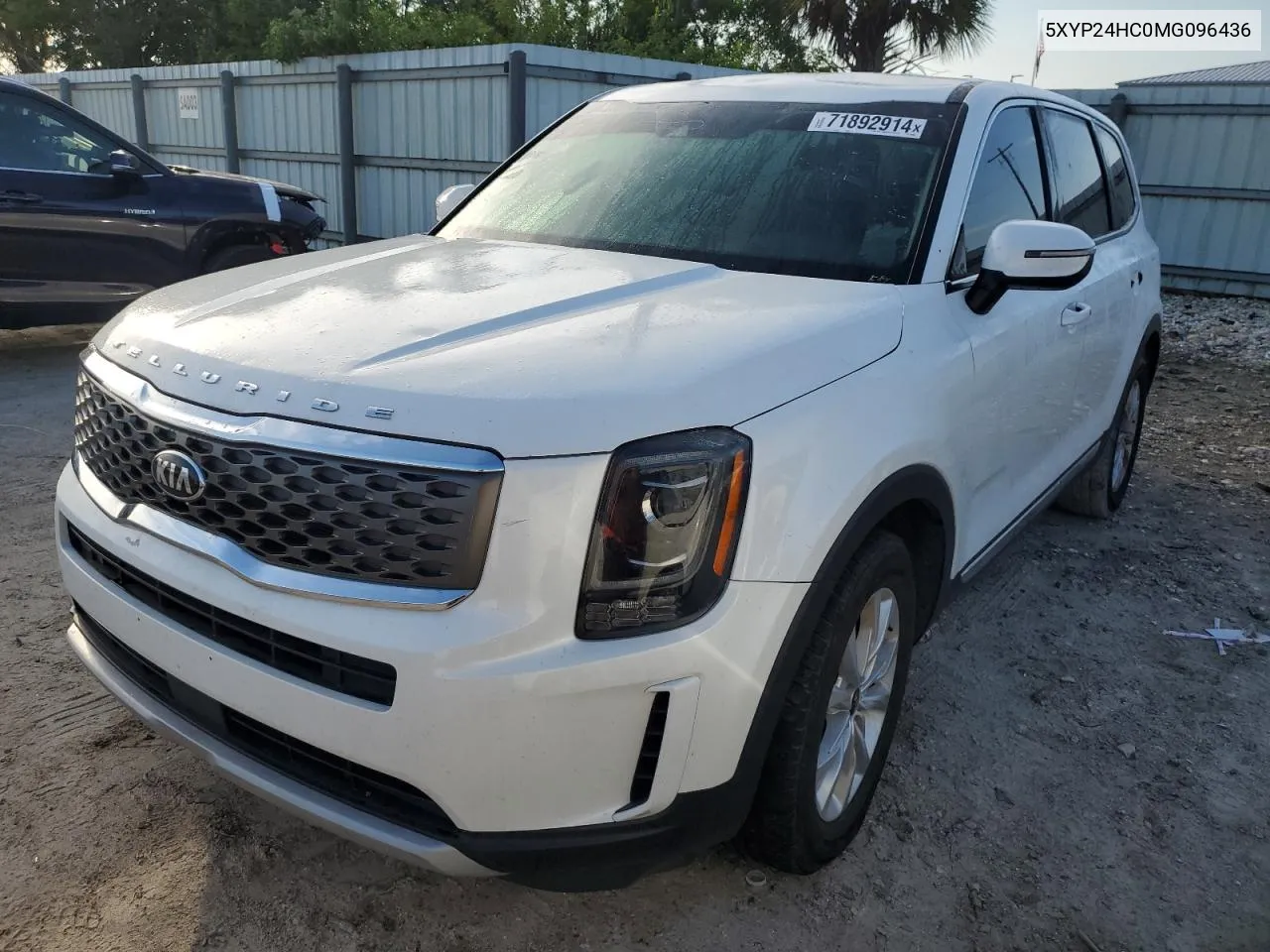 2021 Kia Telluride Lx VIN: 5XYP24HC0MG096436 Lot: 71892914