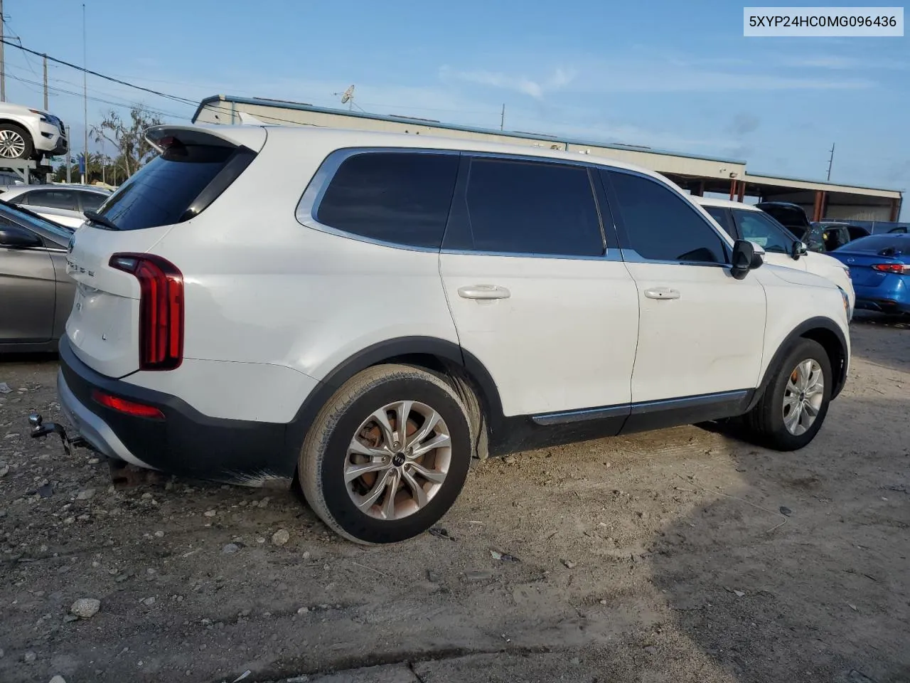 2021 Kia Telluride Lx VIN: 5XYP24HC0MG096436 Lot: 71892914