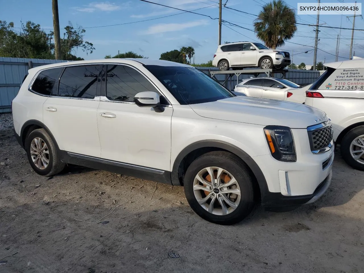 2021 Kia Telluride Lx VIN: 5XYP24HC0MG096436 Lot: 71892914