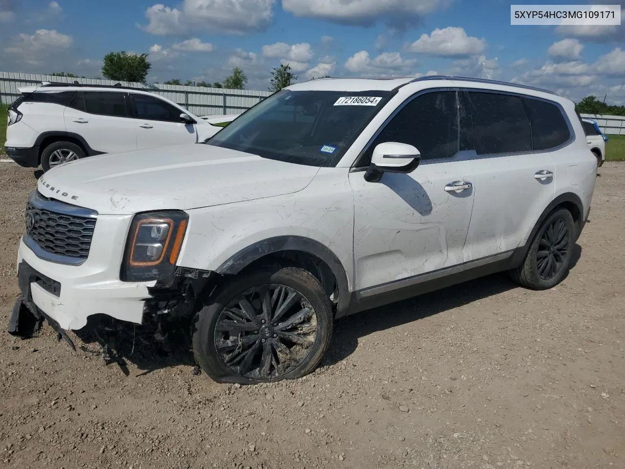 2021 Kia Telluride Sx VIN: 5XYP54HC3MG109171 Lot: 72186054