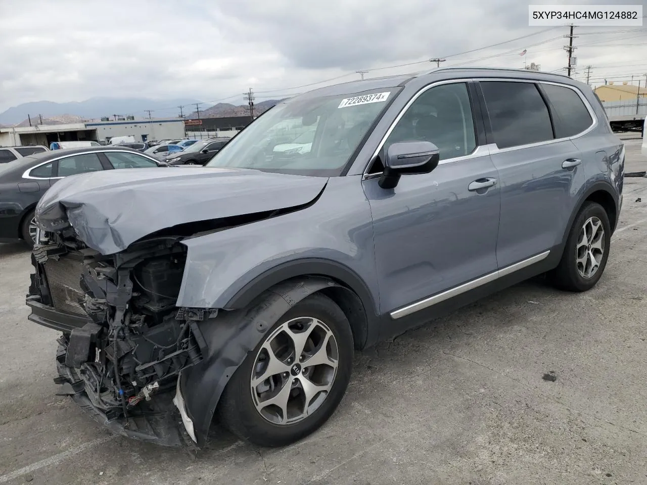 2021 Kia Telluride Ex VIN: 5XYP34HC4MG124882 Lot: 72289374