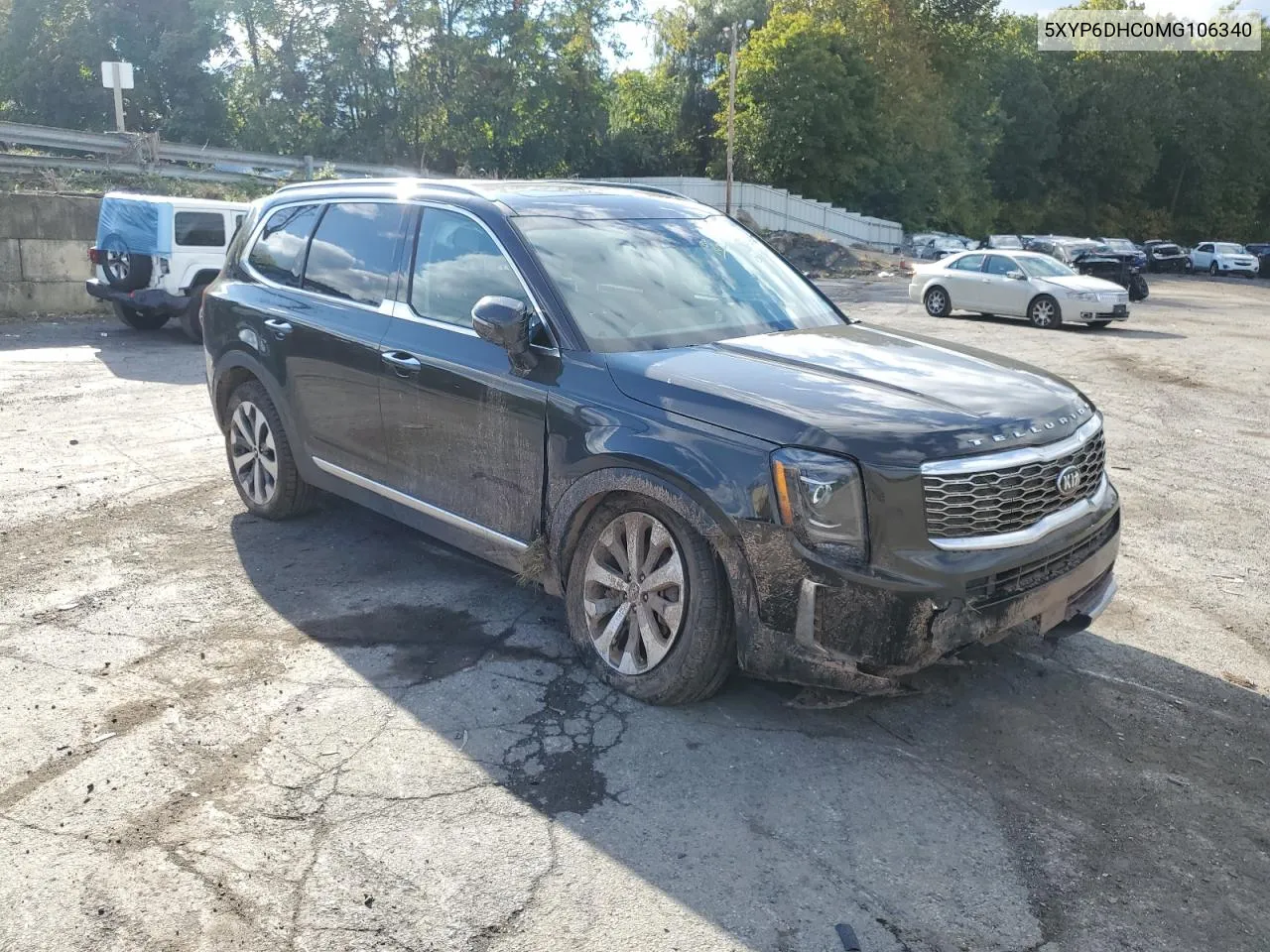 2021 Kia Telluride S VIN: 5XYP6DHC0MG106340 Lot: 73581464