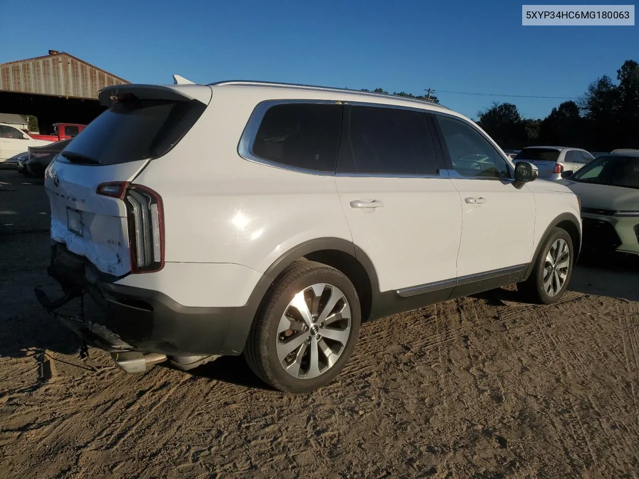 2021 Kia Telluride Ex VIN: 5XYP34HC6MG180063 Lot: 74827854