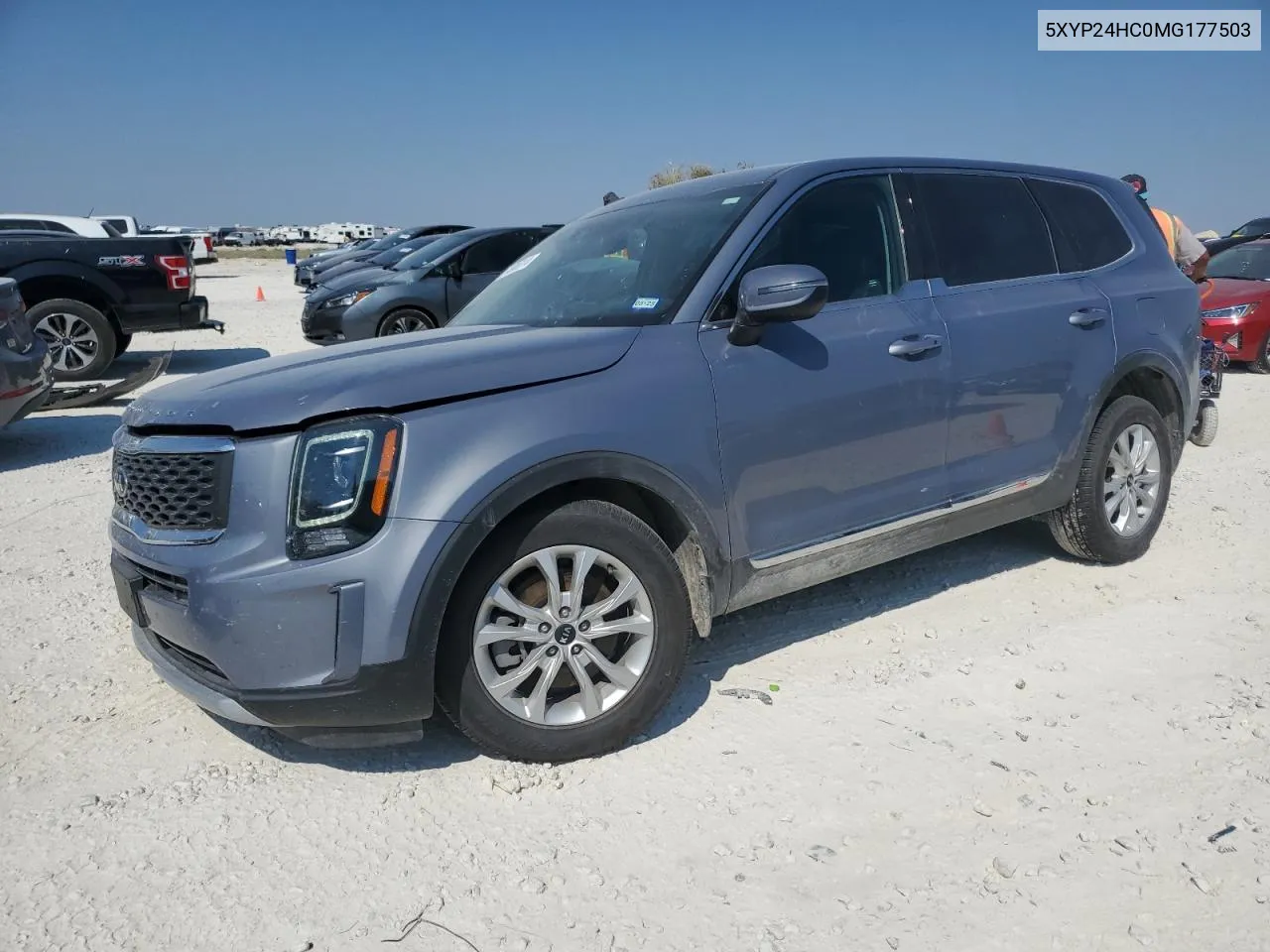 2021 Kia Telluride Lx VIN: 5XYP24HC0MG177503 Lot: 74985314