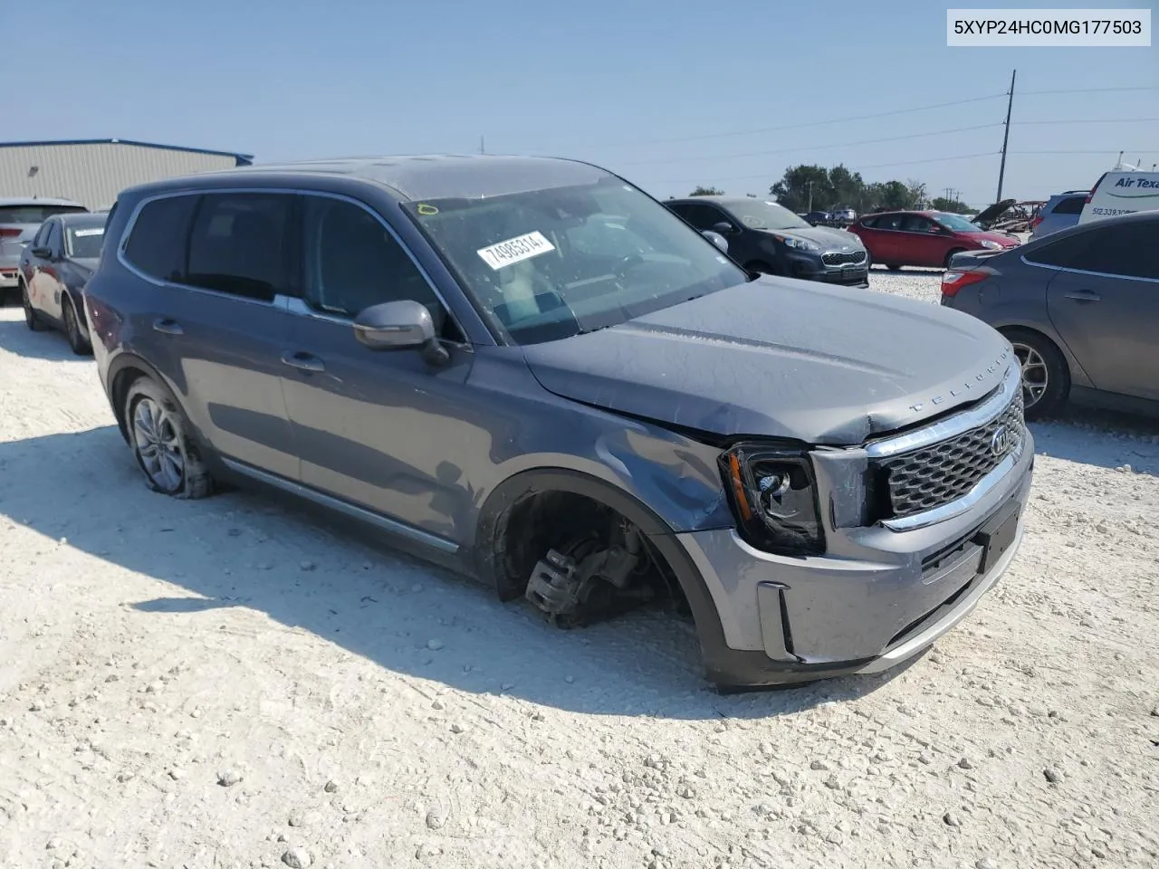 2021 Kia Telluride Lx VIN: 5XYP24HC0MG177503 Lot: 74985314