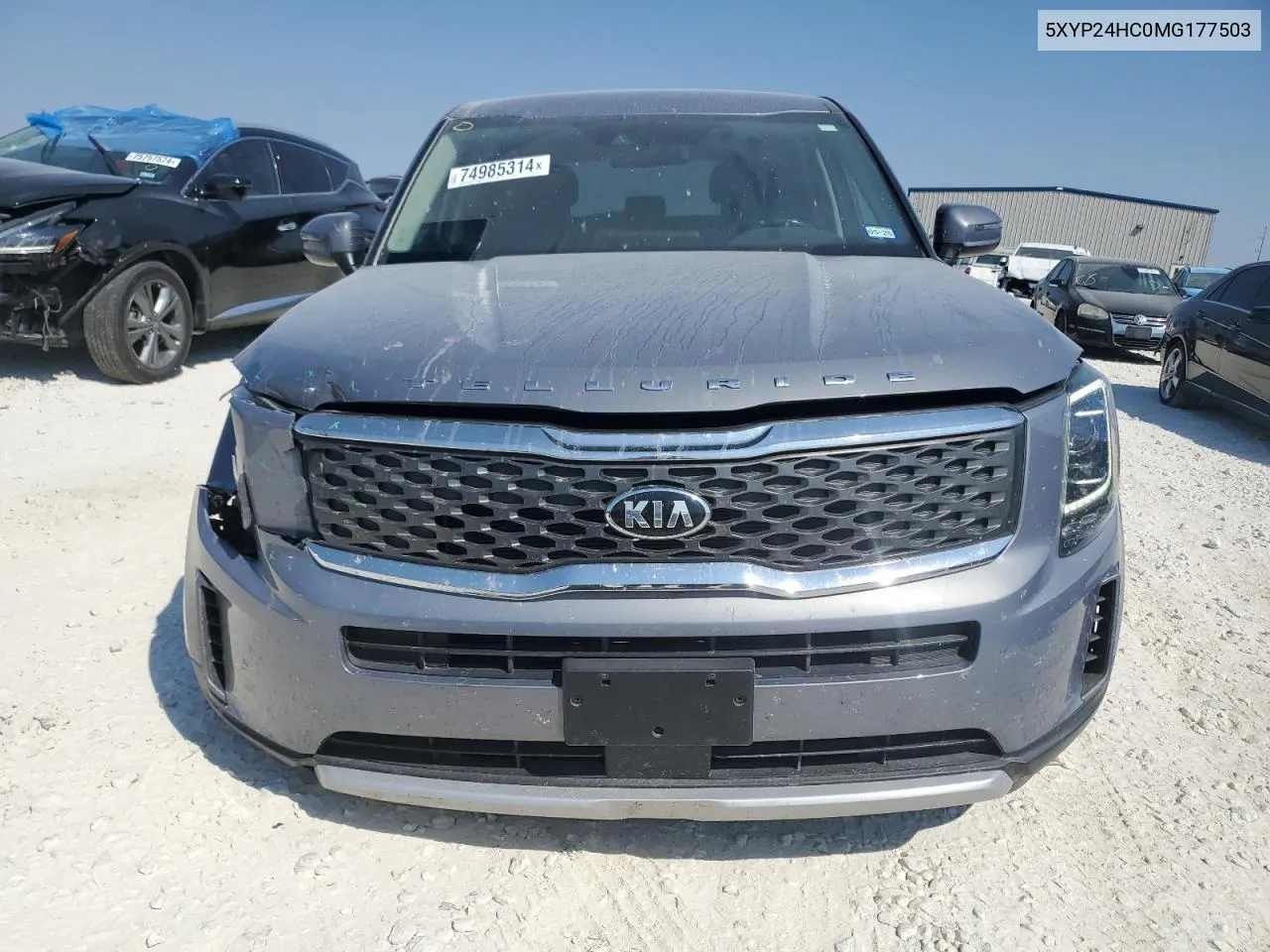 2021 Kia Telluride Lx VIN: 5XYP24HC0MG177503 Lot: 74985314