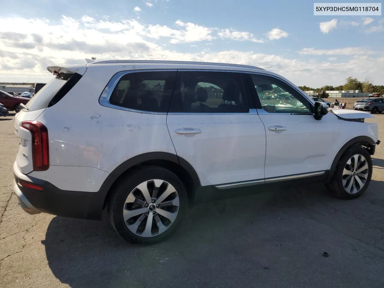 2021 Kia Telluride Ex VIN: 5XYP3DHC5MG118704 Lot: 75225374