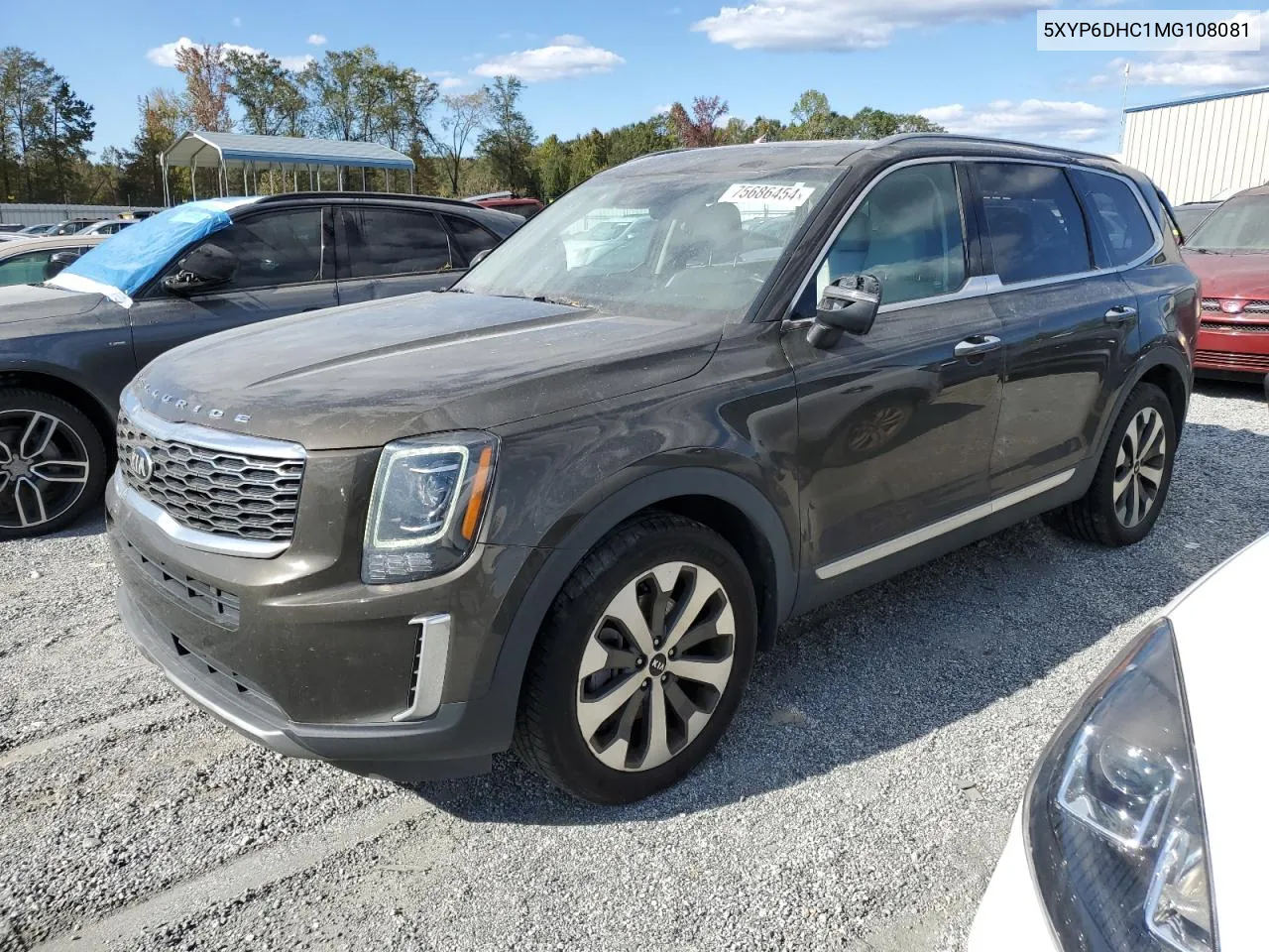 2021 Kia Telluride S VIN: 5XYP6DHC1MG108081 Lot: 75686454