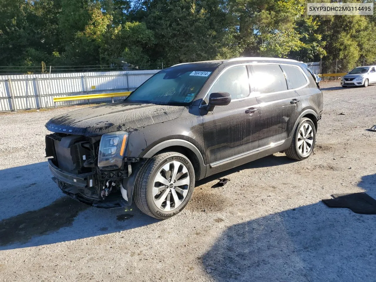 2021 Kia Telluride Ex VIN: 5XYP3DHC2MG114495 Lot: 76041614