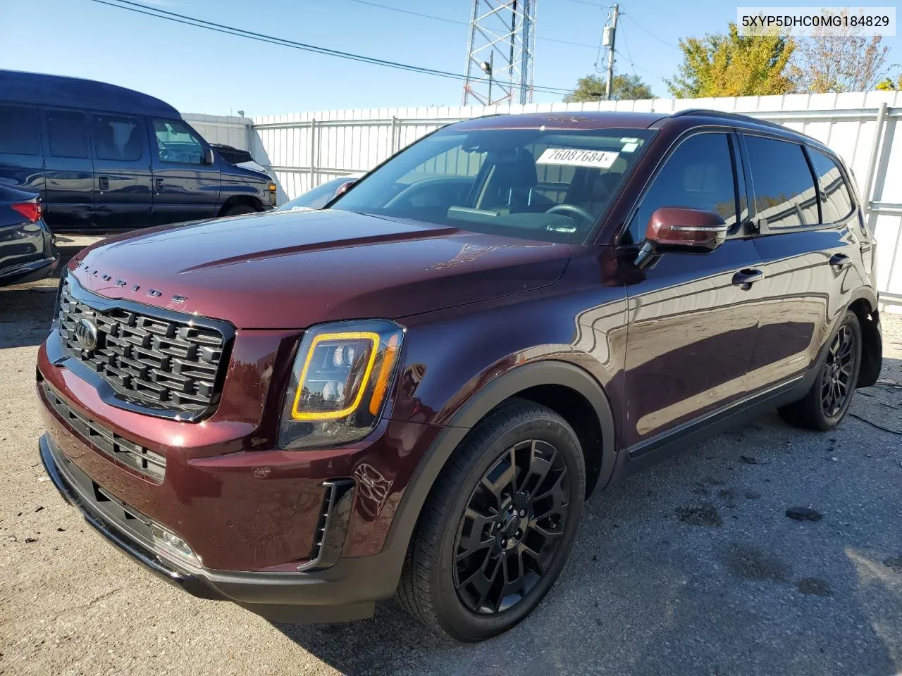 2021 Kia Telluride Sx VIN: 5XYP5DHC0MG184829 Lot: 76087684