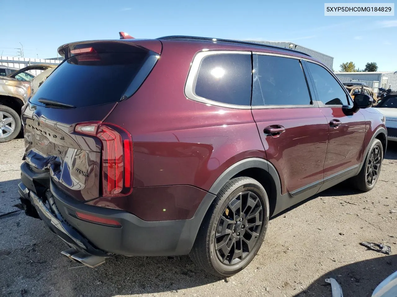 2021 Kia Telluride Sx VIN: 5XYP5DHC0MG184829 Lot: 76087684