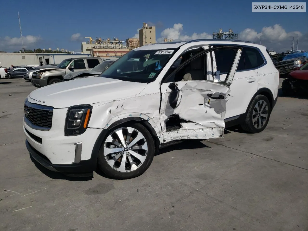 2021 Kia Telluride Ex VIN: 5XYP34HCXMG143548 Lot: 77957294