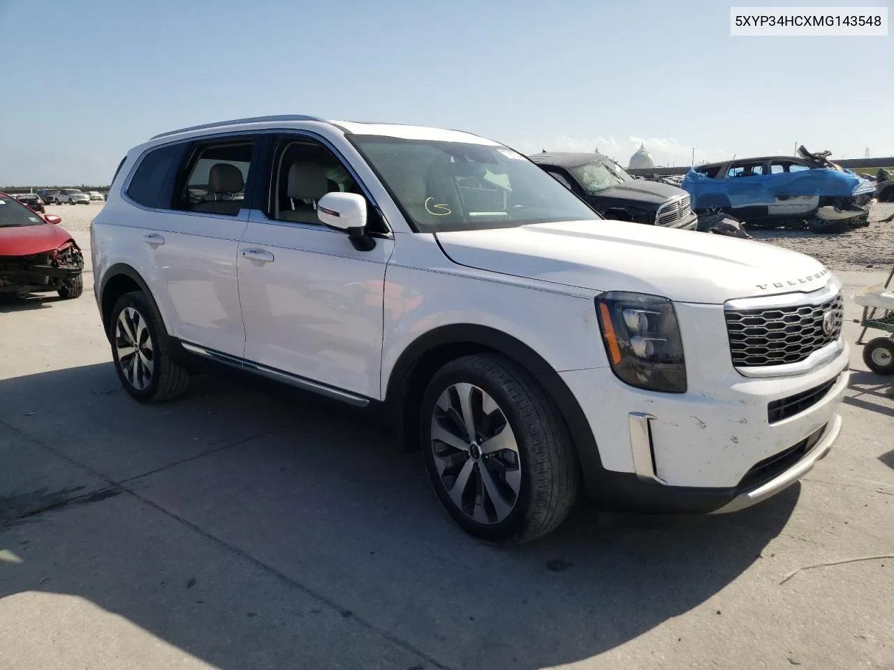 2021 Kia Telluride Ex VIN: 5XYP34HCXMG143548 Lot: 77957294