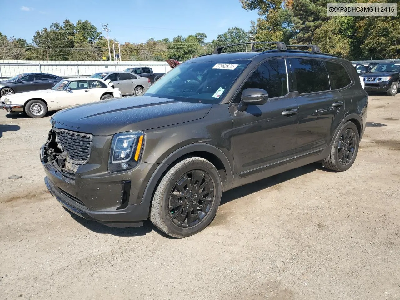 2021 Kia Telluride Ex VIN: 5XYP3DHC3MG112416 Lot: 77962934