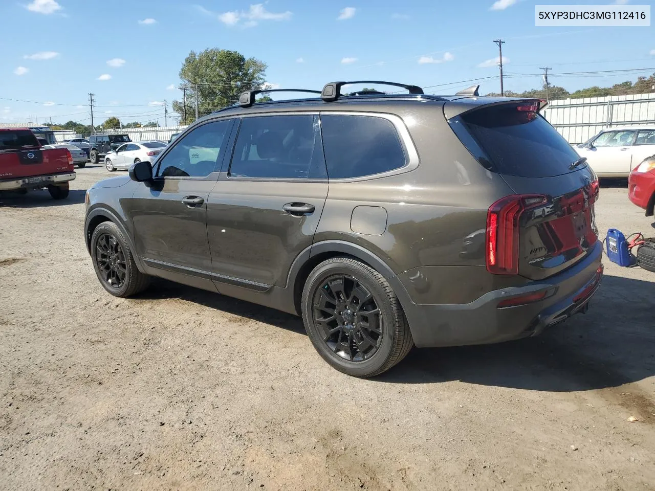 2021 Kia Telluride Ex VIN: 5XYP3DHC3MG112416 Lot: 77962934