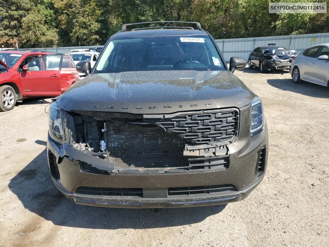 2021 Kia Telluride Ex VIN: 5XYP3DHC3MG112416 Lot: 77962934