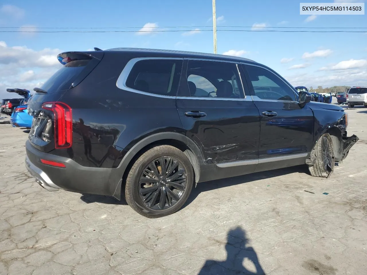 2021 Kia Telluride Sx VIN: 5XYP54HC5MG114503 Lot: 78741414