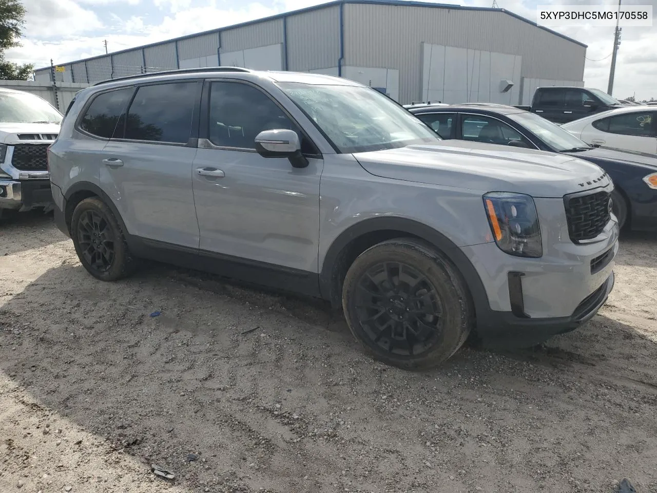 2021 Kia Telluride Ex VIN: 5XYP3DHC5MG170558 Lot: 78985864