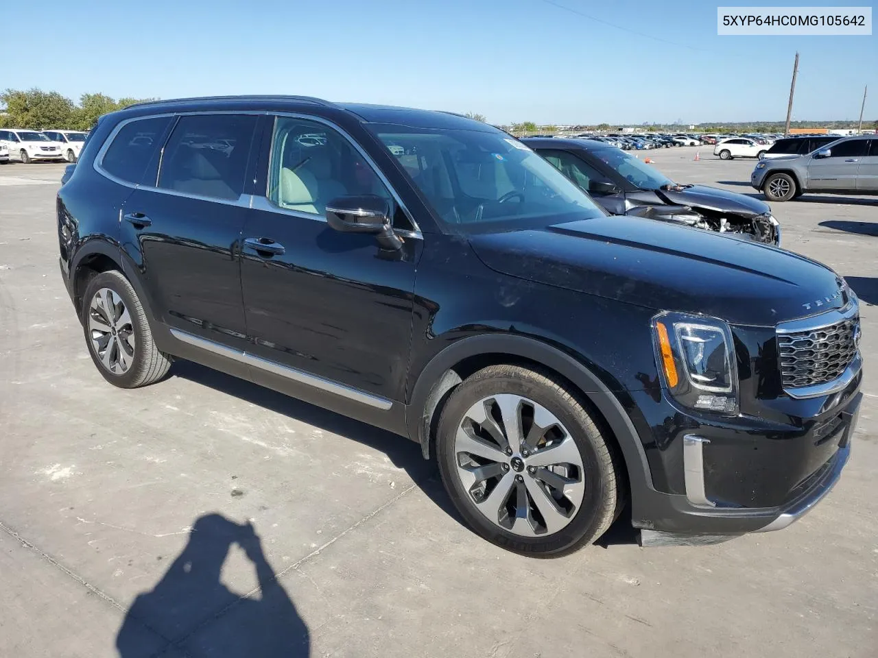 2021 Kia Telluride S VIN: 5XYP64HC0MG105642 Lot: 80063894