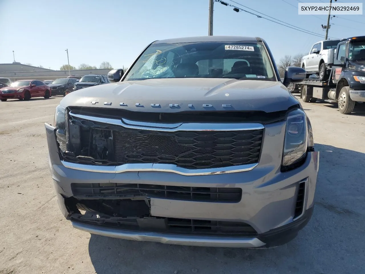 2022 Kia Telluride Lx VIN: 5XYP24HC7NG292469 Lot: 47285274