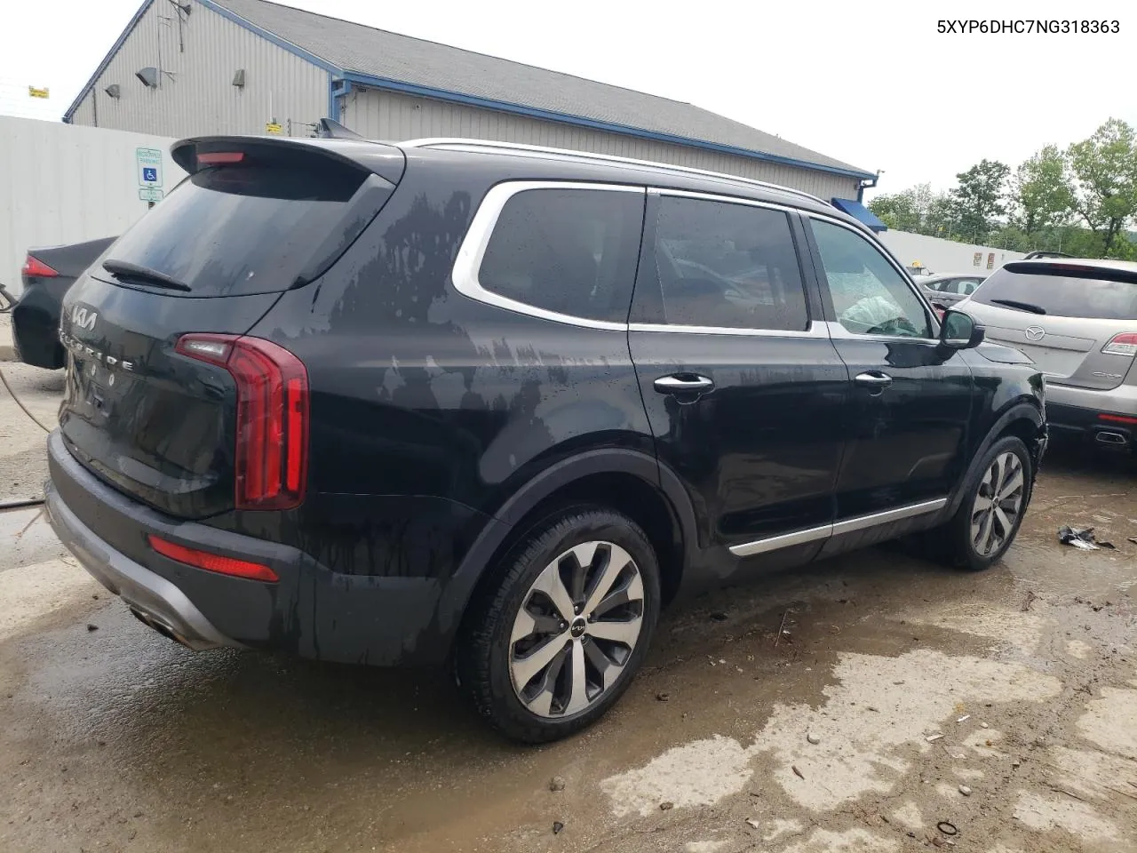 2022 Kia Telluride S VIN: 5XYP6DHC7NG318363 Lot: 58327394