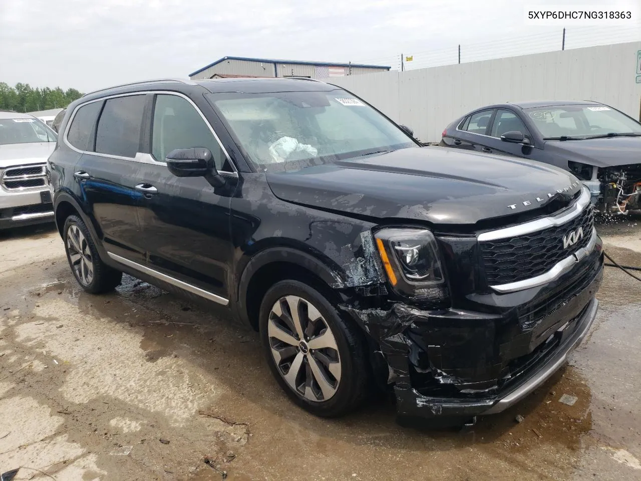 2022 Kia Telluride S VIN: 5XYP6DHC7NG318363 Lot: 58327394