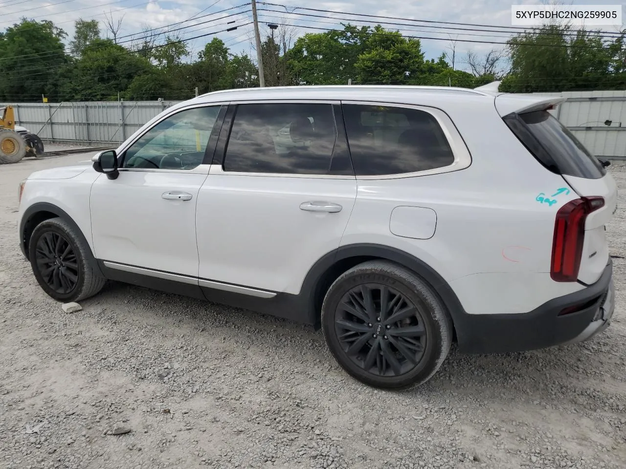 2022 Kia Telluride Sx VIN: 5XYP5DHC2NG259905 Lot: 58647094