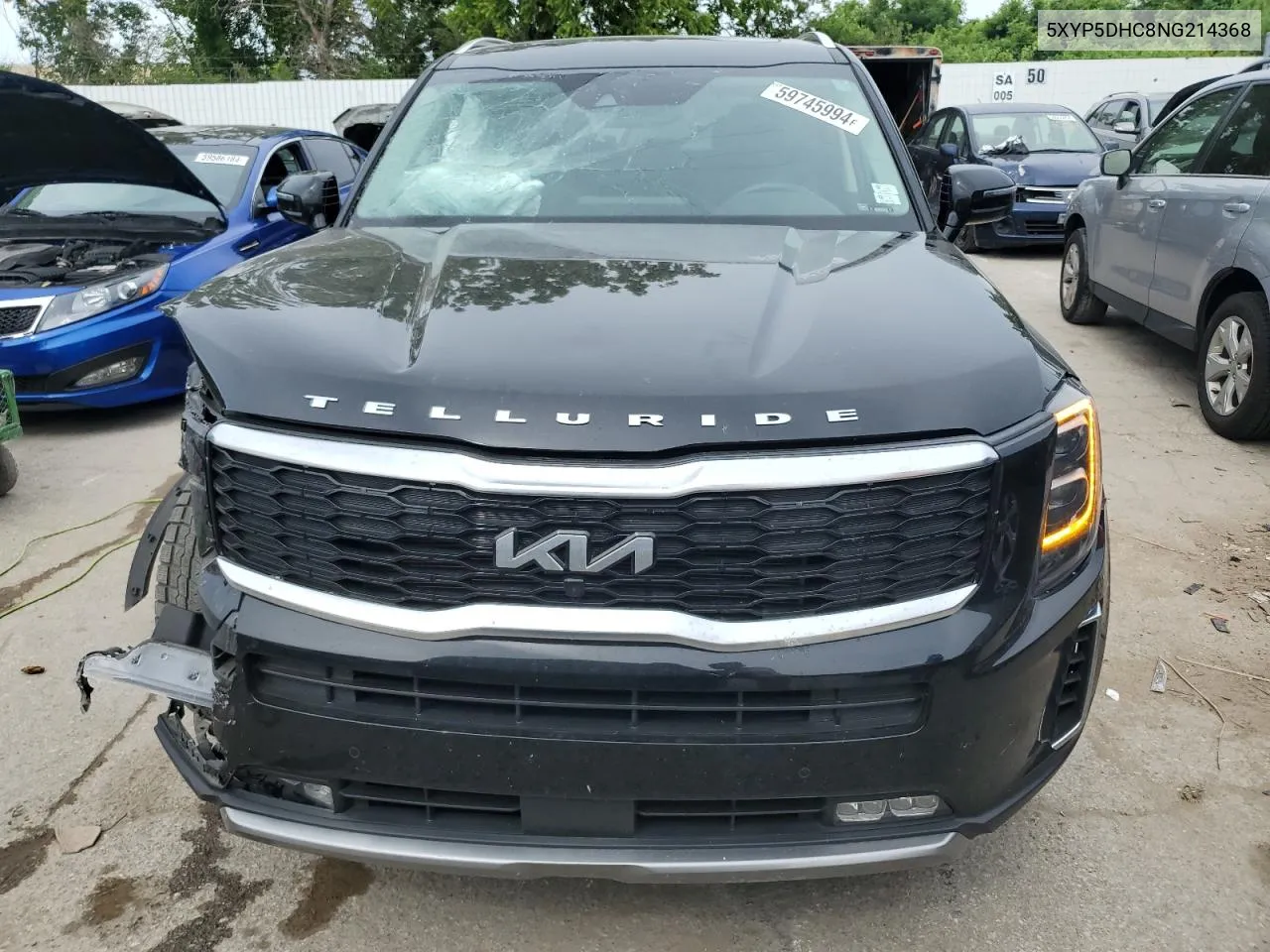 2022 Kia Telluride Sx VIN: 5XYP5DHC8NG214368 Lot: 59745994