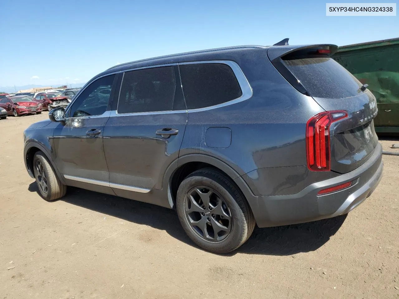 2022 Kia Telluride Ex VIN: 5XYP34HC4NG324338 Lot: 60345154