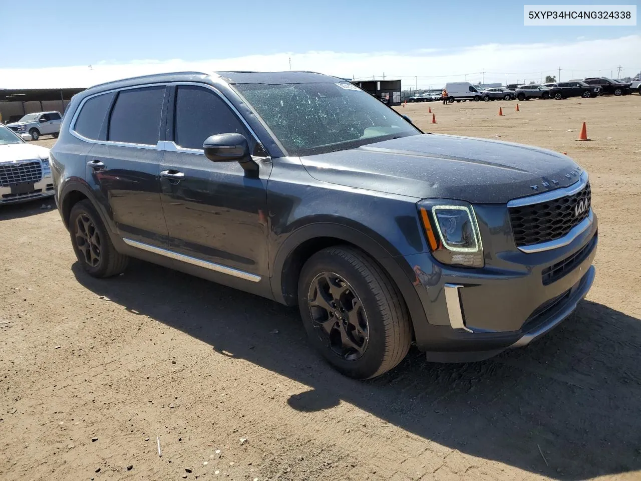 2022 Kia Telluride Ex VIN: 5XYP34HC4NG324338 Lot: 60345154