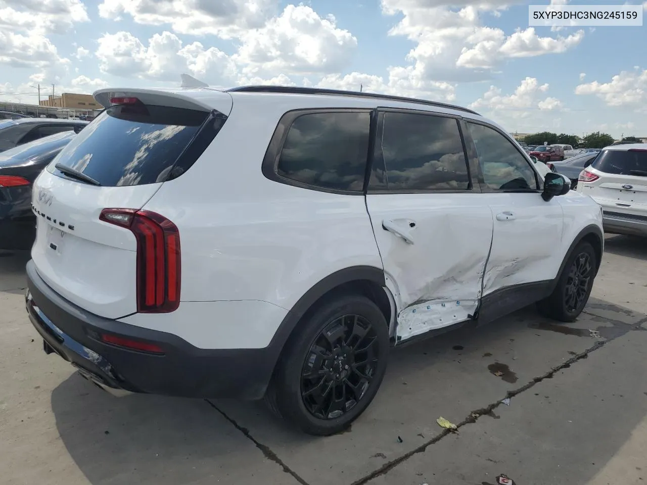 2022 Kia Telluride Ex VIN: 5XYP3DHC3NG245159 Lot: 60567064