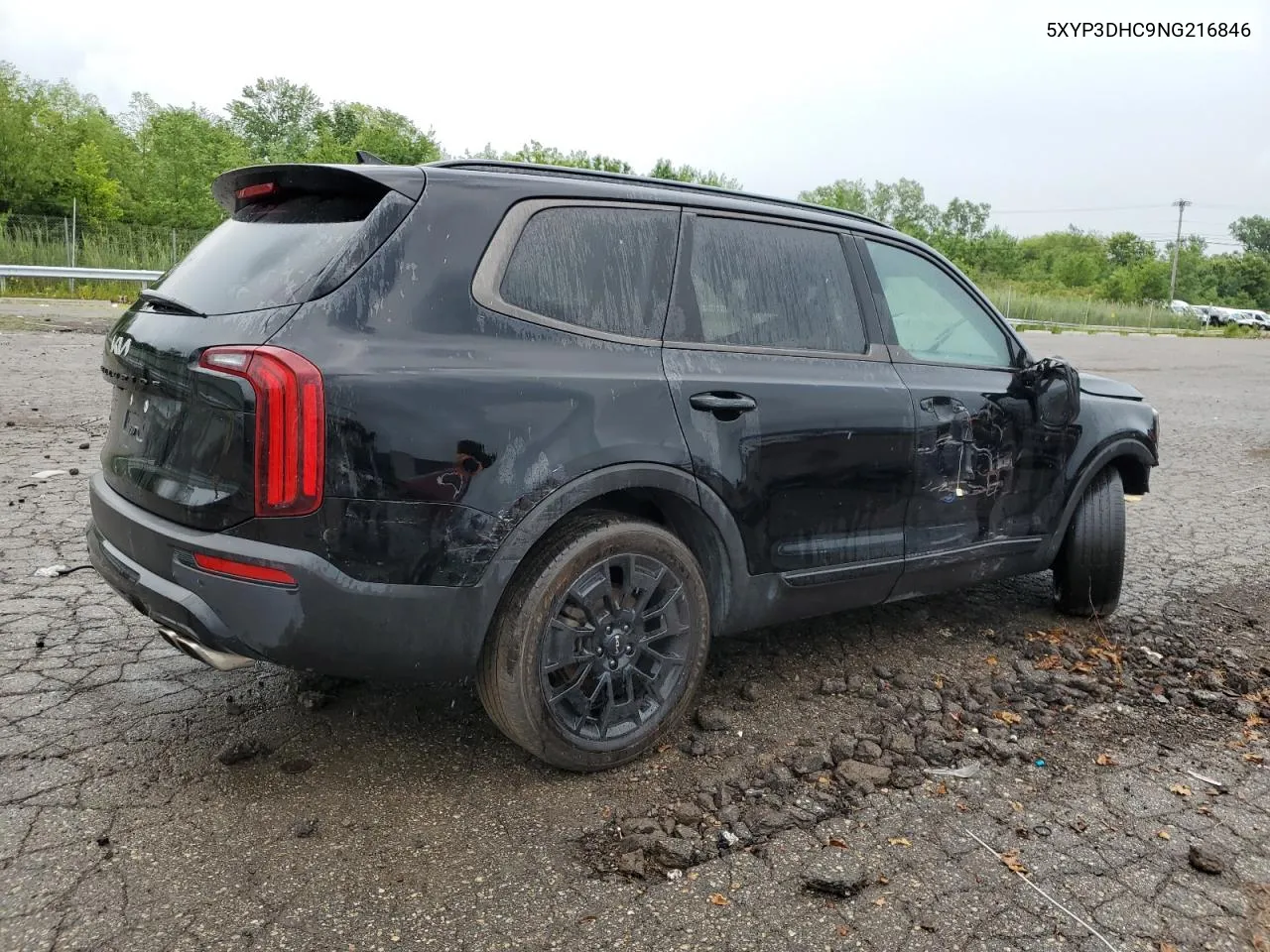 2022 Kia Telluride Ex VIN: 5XYP3DHC9NG216846 Lot: 61313684