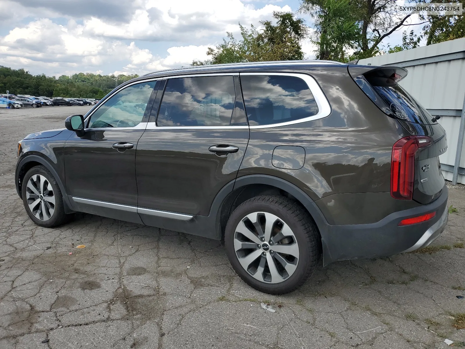 2022 Kia Telluride S VIN: 5XYP6DHC8NG243754 Lot: 63764904