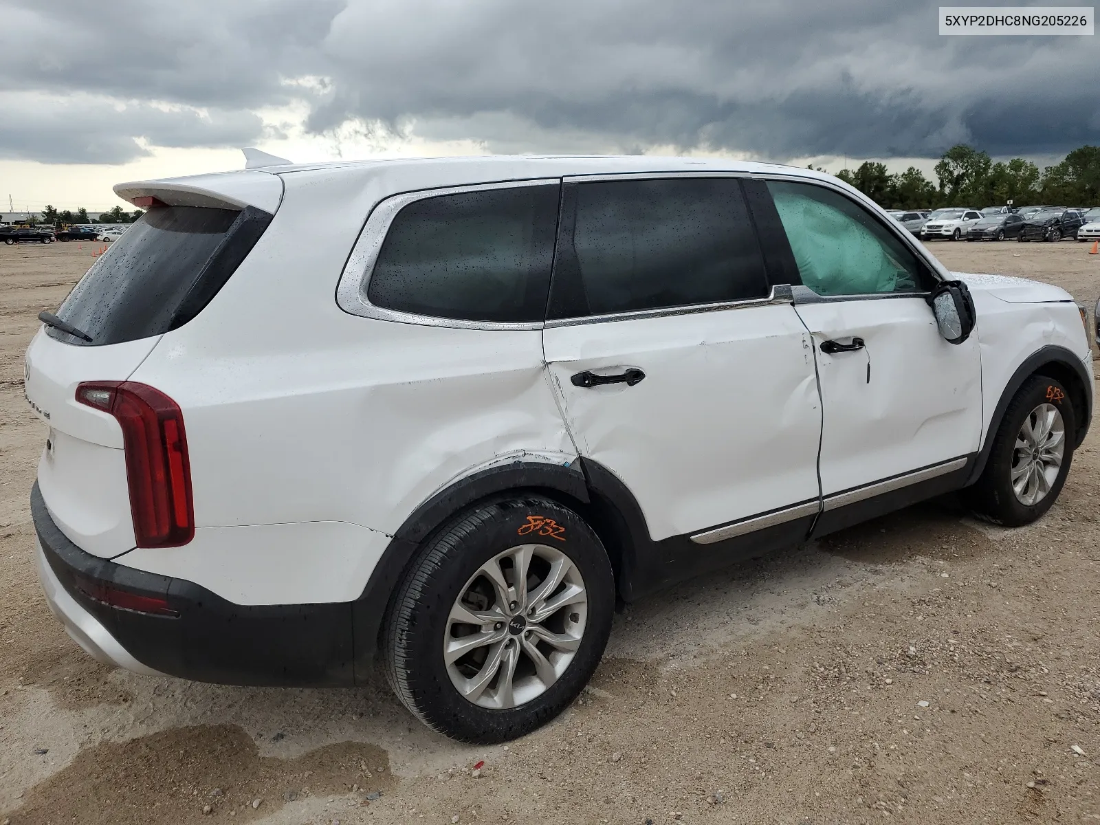 2022 Kia Telluride Lx VIN: 5XYP2DHC8NG205226 Lot: 64370854