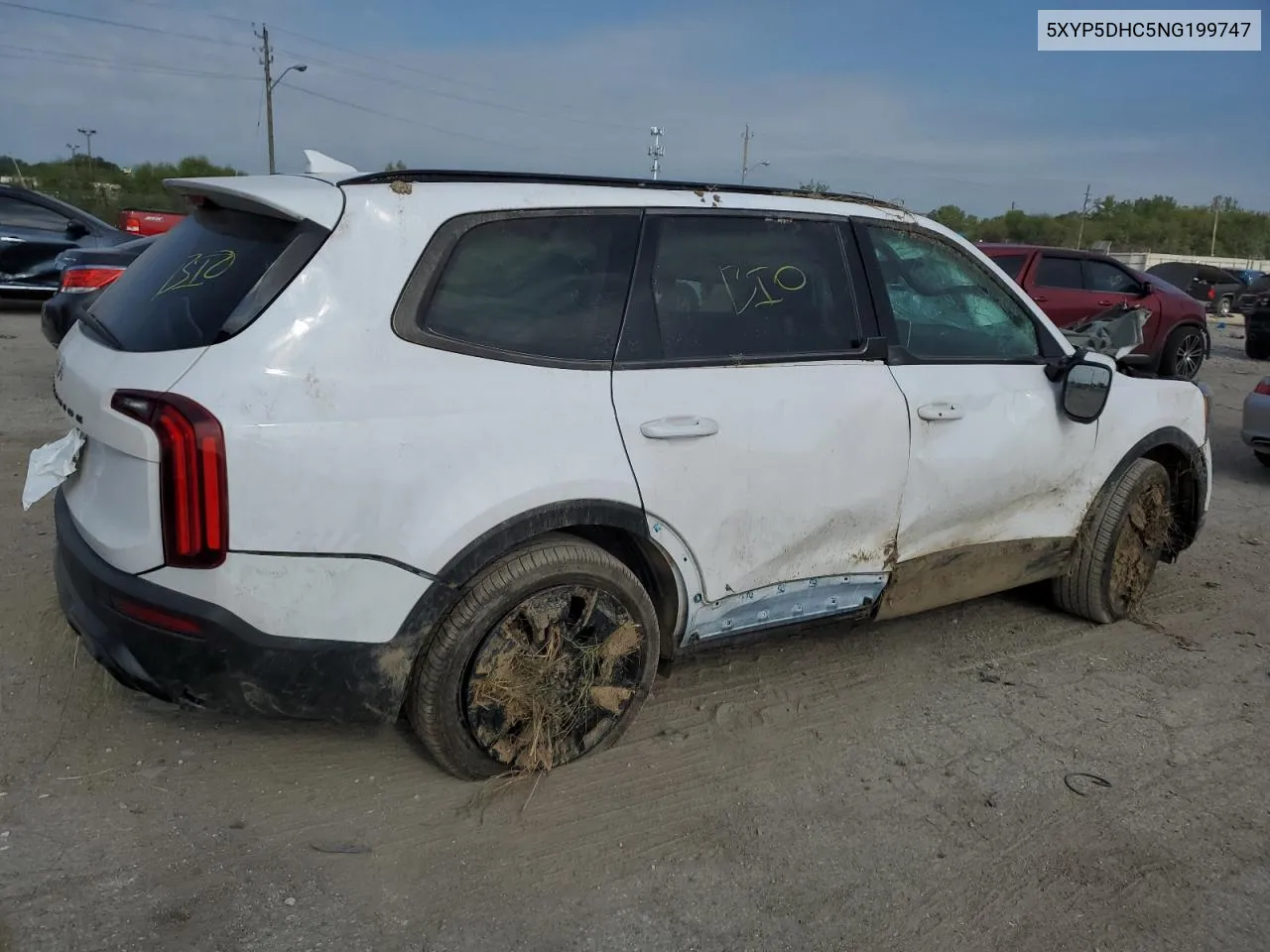 2022 Kia Telluride Sx VIN: 5XYP5DHC5NG199747 Lot: 66597554