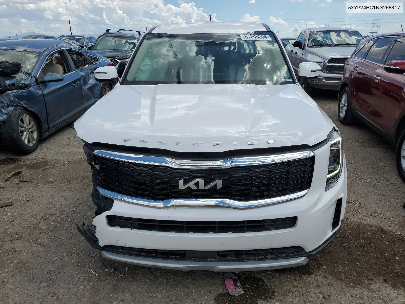 5XYP24HC1NG265817 2022 Kia Telluride Lx