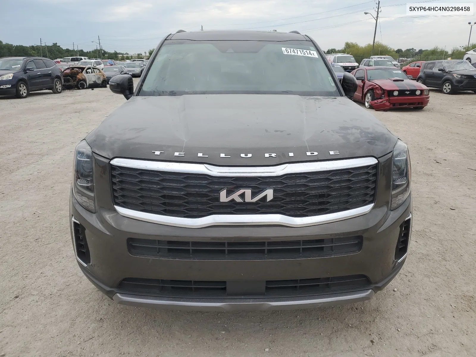 2022 Kia Telluride S VIN: 5XYP64HC4NG298458 Lot: 67471514