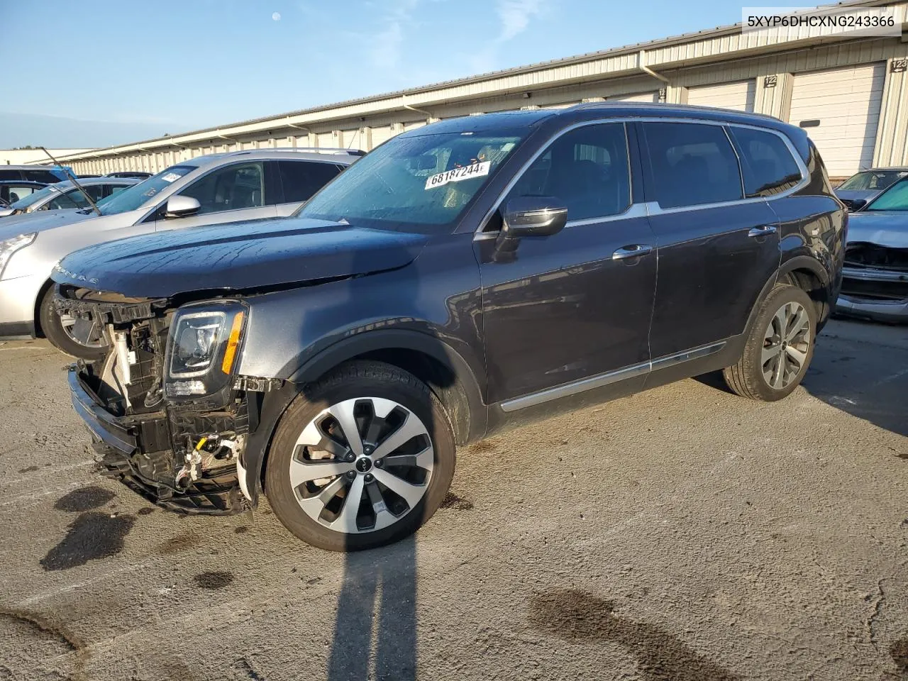 2022 Kia Telluride S VIN: 5XYP6DHCXNG243366 Lot: 68187244